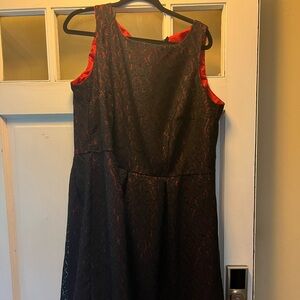 Size 20 red with black lace dress